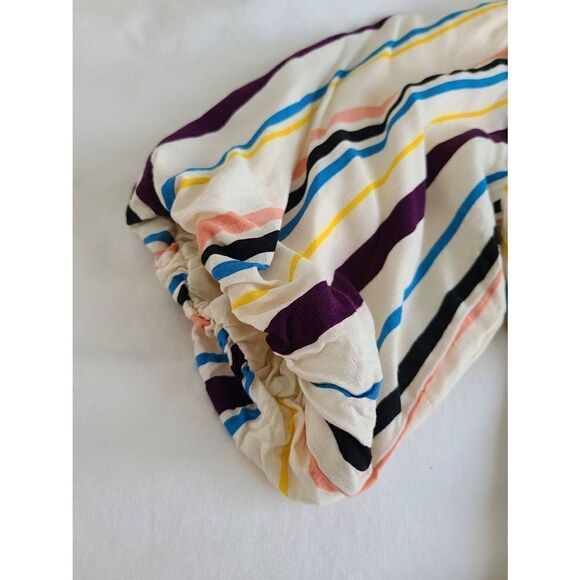 Anthropologie Lost + Wander Womens Striped Patti Puff Fit & Flare Dress Small - Picture 5 of 8